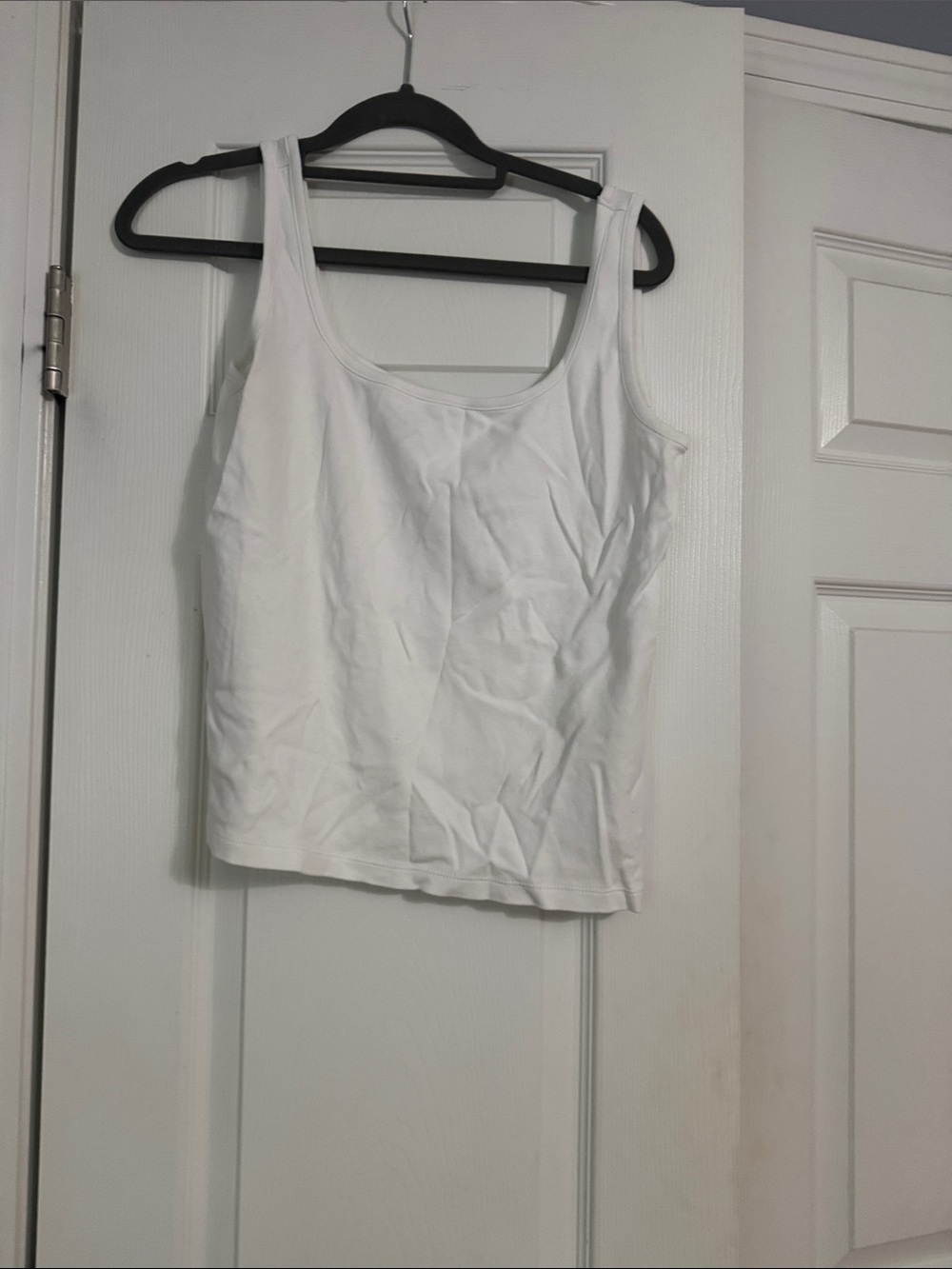 J. Crew White Scoop Neck Tank Top